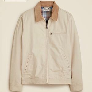Men's Beige Jacket with Tan Collar